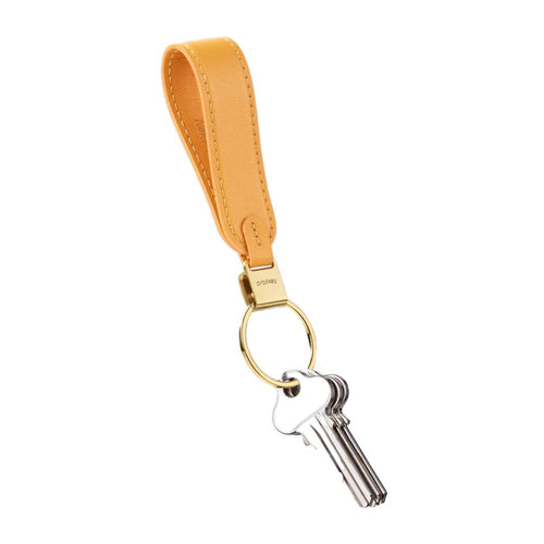 Orbitkey Portachiavi Ad Anello in Pelle Orange - STANGA Pelletteria