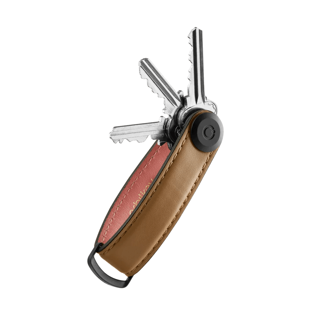 Orbitkey Portachiavi Leather Cocoa Rose - STANGA Pelletteria