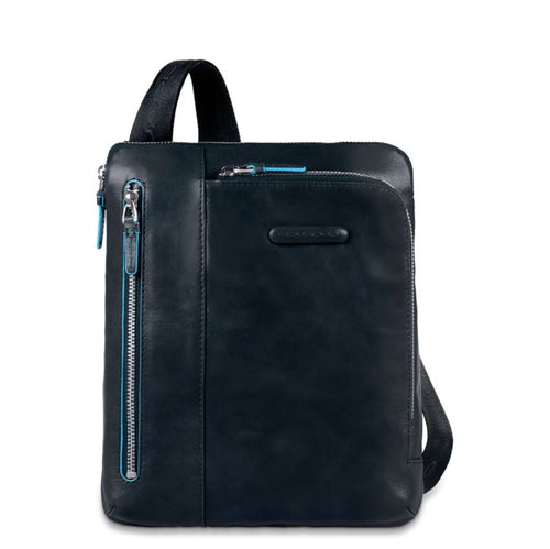 Piquadro Borsello porta iPad/iPad®Air, doppia tasca frontale Blue Square Blu2 - STANGA Pelletteria