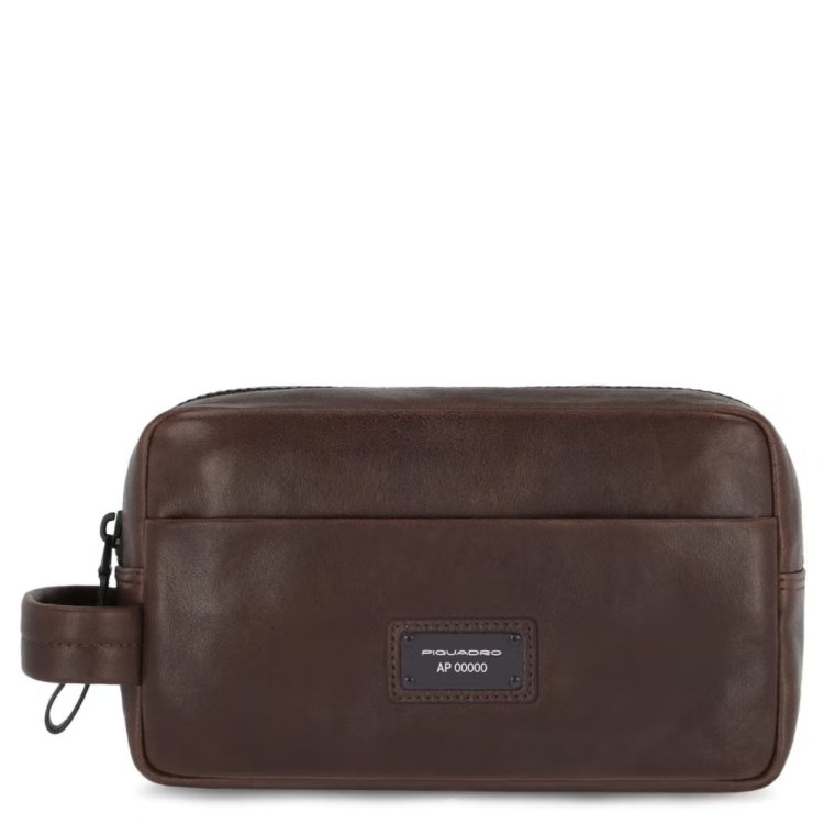 Piquadro Pochette Stationery Testa di Moro - STANGA Pelletteria