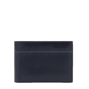 Piquadro Portafoglio Uomo Con Porta Documenti B2 Revamp Blu - STANGA Pelletteria