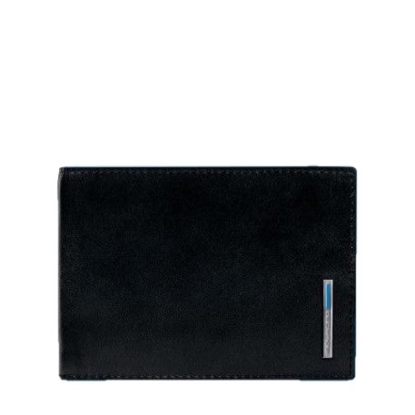 Piquadro Portafoglio uomo con porta documenti, porta Blue Square Nero - STANGA Pelletteria