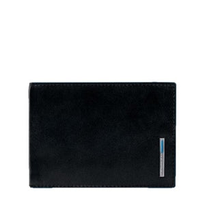 Piquadro Portafoglio uomo con porta documenti, porta Blue Square Nero - STANGA Pelletteria