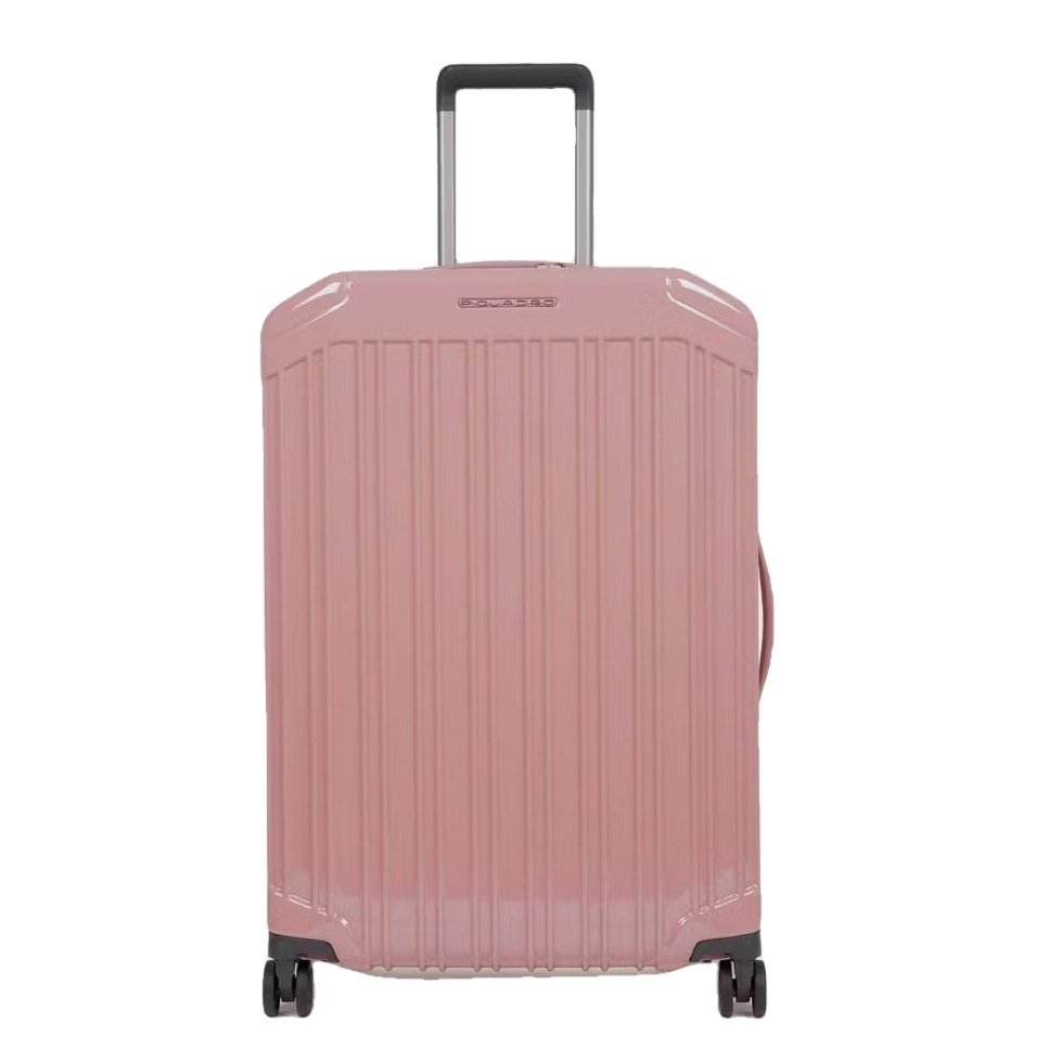 Piquadro Trolley medio 4 ruote in policarbonato PQ-Light Rosa - STANGA Pelletteria