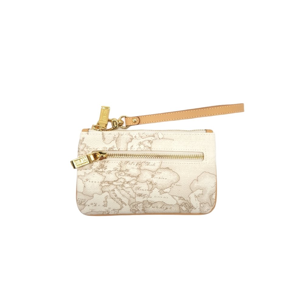 Pochette Alviero Martini 1^ Classe Geo White a Mano Piccola M016