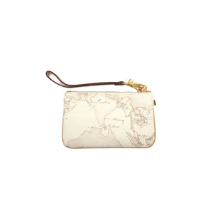 Pochette Alviero Martini 1^ Classe Geo White a Mano Piccola M016 - STANGA Pelletteria