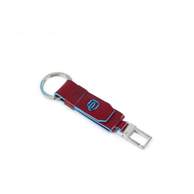 Portachiavi Piquadro con moschettone Blue Square Rosso - STANGA Pelletteria