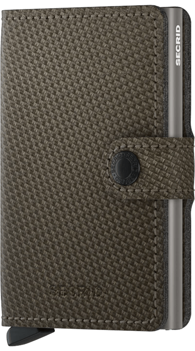 Secrid Miniwallet Carbon Khaki - STANGA Pelletteria