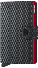 Carica l&#39;immagine nel visualizzatore di Gallery, Secrid Miniwallet Cubic Black-Red - STANGA Pelletteria
