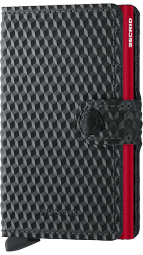 Secrid Miniwallet Cubic Black-Red - STANGA Pelletteria