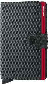 Secrid Miniwallet Cubic Black-Red - STANGA Pelletteria