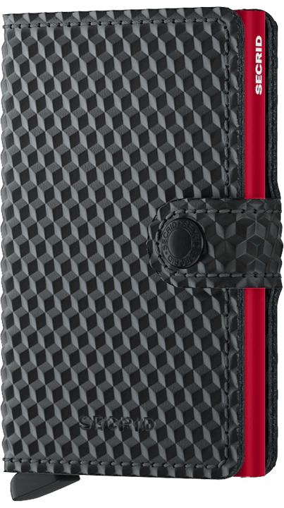 Secrid Miniwallet Cubic Black-Red - STANGA Pelletteria