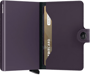 Secrid Miniwallet Matte Dark-Purple - STANGA Pelletteria