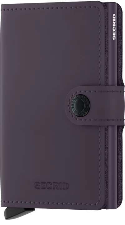 Secrid Miniwallet Matte Dark-Purple - STANGA Pelletteria