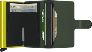 Secrid Miniwallet Matte Green & Lime - STANGA Pelletteria