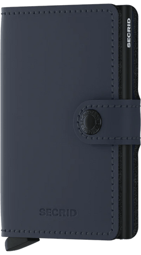 Secrid Miniwallet Matte Night Blue - STANGA Pelletteria