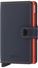 Carica l&#39;immagine nel visualizzatore di Gallery, Secrid Miniwallet Matte Nightblue &amp; Orange - STANGA Pelletteria
