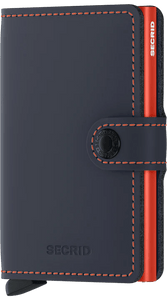Secrid Miniwallet Matte Nightblue & Orange - STANGA Pelletteria