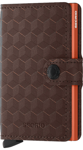 Secrid Miniwallet Optical Brown-Orange - STANGA Pelletteria