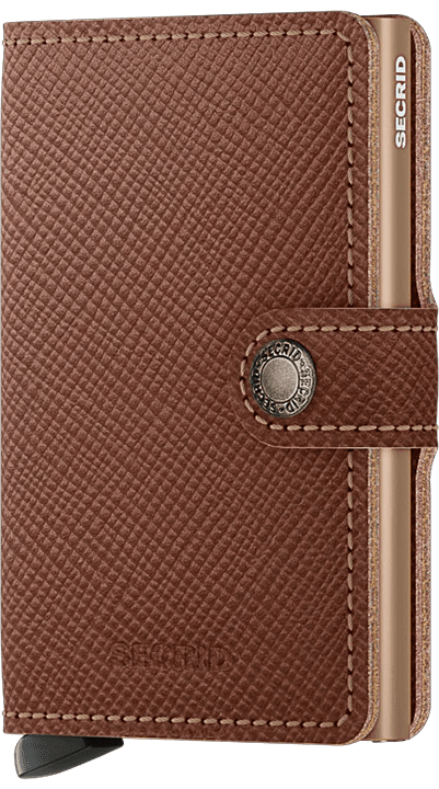 Secrid MIniwallet Saffiano Caramel - STANGA Pelletteria