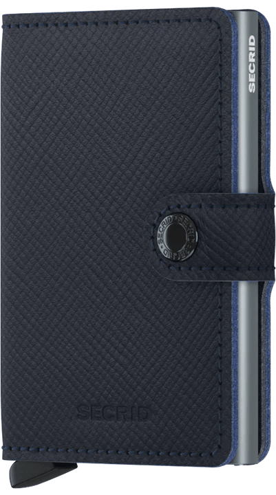Secrid MIniwallet Saffiano Navy - STANGA Pelletteria