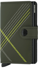 Carica l&#39;immagine nel visualizzatore di Gallery, Secrid Miniwallet Stitch Linea Lime - STANGA Pelletteria
