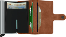 Carica l&#39;immagine nel visualizzatore di Gallery, Secrid Miniwallet Vintage Cognac-Silver - STANGA Pelletteria
