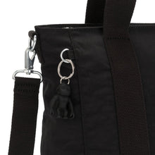 Carica l&#39;immagine nel visualizzatore di Gallery, Shopper Kipling Piccola con Tracolla Removibile Asseni S Black Noir - STANGA Pelletteria
