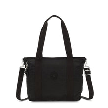 Carica l&#39;immagine nel visualizzatore di Gallery, Shopper Kipling Piccola con Tracolla Removibile Asseni S Black Noir - STANGA Pelletteria
