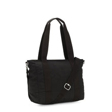 Carica l&#39;immagine nel visualizzatore di Gallery, Shopper Kipling Piccola con Tracolla Removibile Asseni S Black Noir - STANGA Pelletteria
