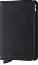 Carica l&#39;immagine nel visualizzatore di Gallery, Slimwallet Vintage Black Secrid - STANGA Pelletteria

